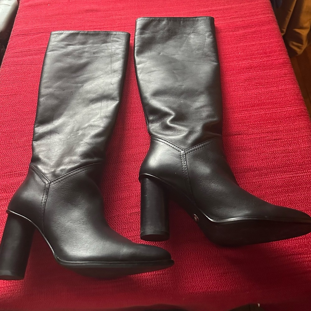 ZARA HEELED LEATHER KNEE HIGH BOOTS BLOGGERS FAV BRAND Pre-owned ZARA 6.5
